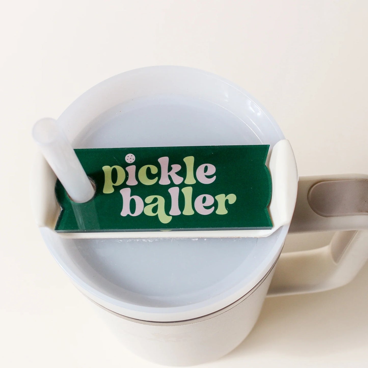 Tumbler Lid Tag Pickleball