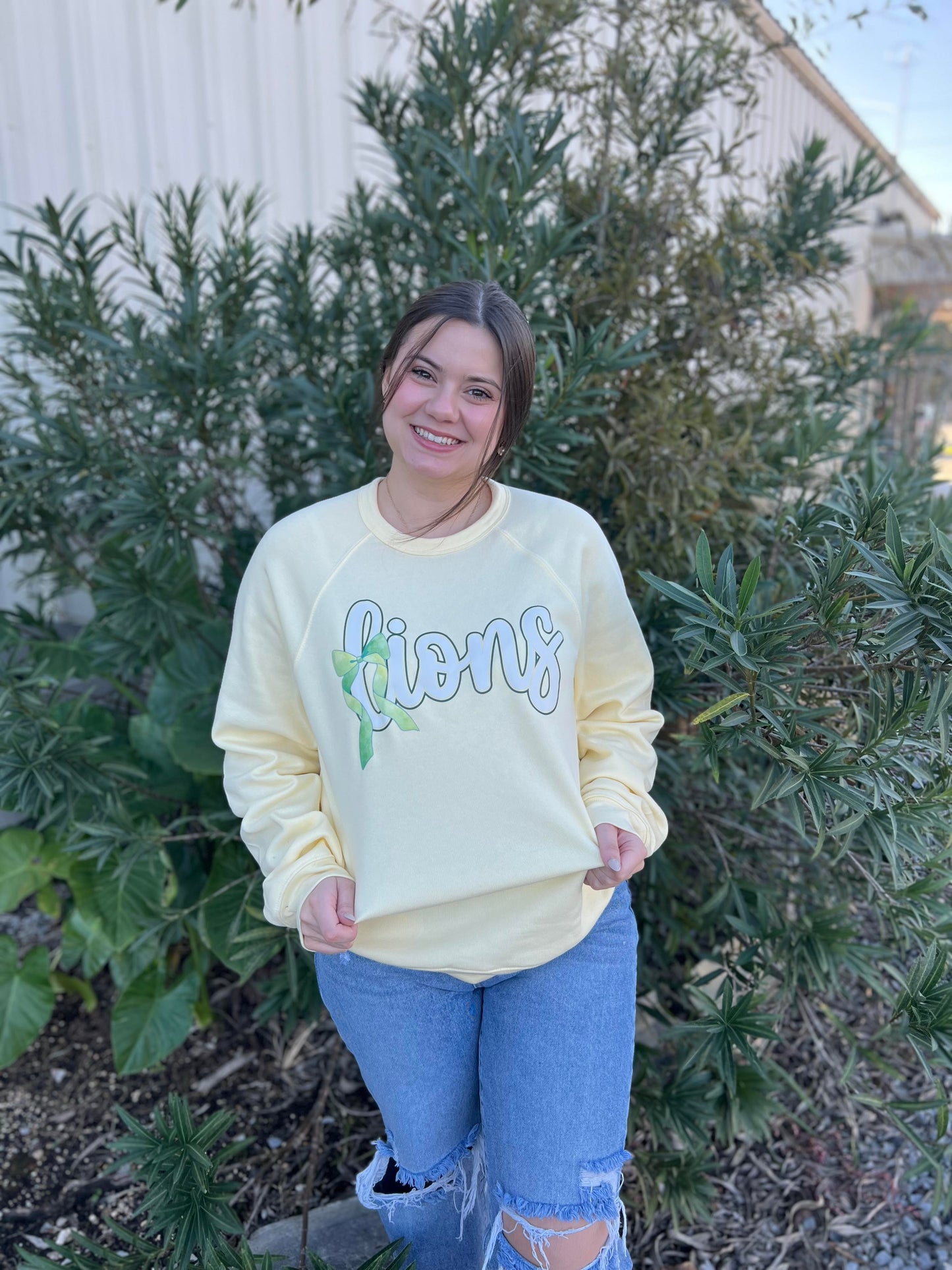 Lions Bow Sweatshirt
