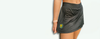 Black athletic skirt with a small custom logo, custom team apparel from Connie's Impressions in Hammond, LA