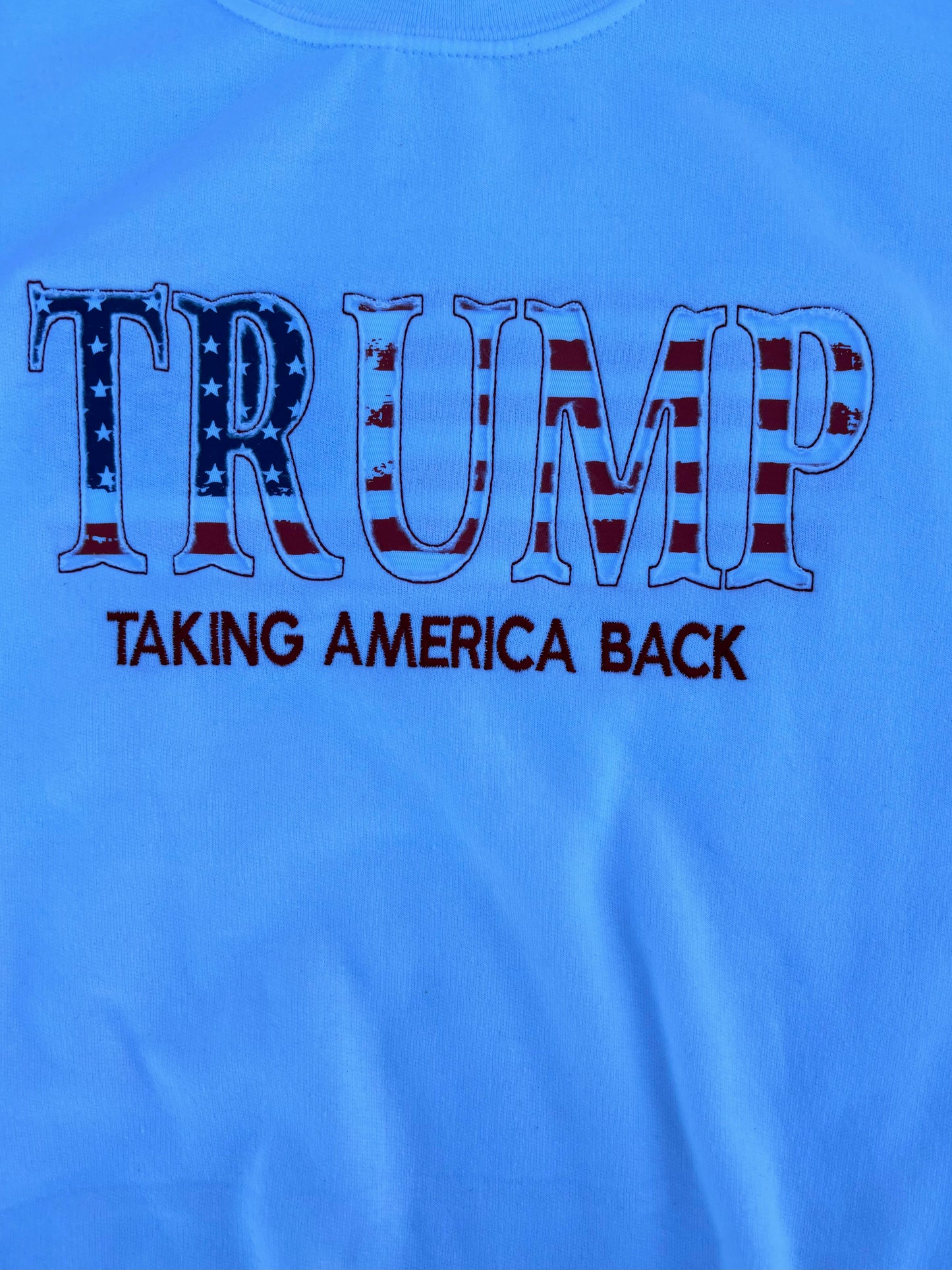 Trump Reverse Applique Sweatshirt